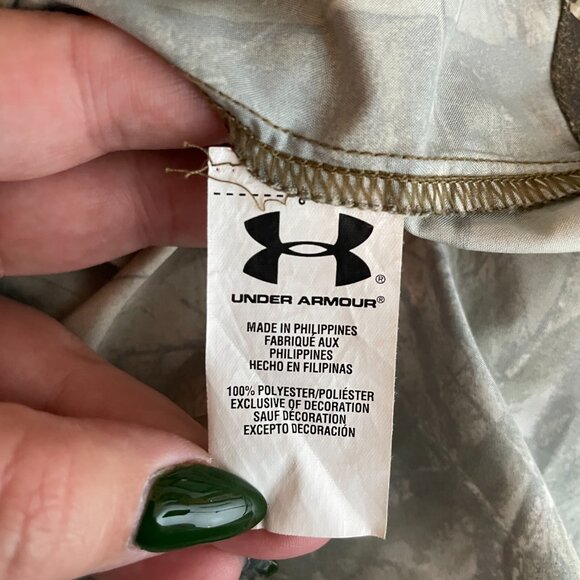 Under Armour Women M Realtree Xtra Camo Shirt Fitted Pocket Button Front - Picture 8 of 8
